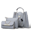 Stylish Leather Hand Bag Set - 3 Pcs for Girls
