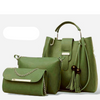 Stylish Leather Hand Bag Set - 3 Pcs for Girls