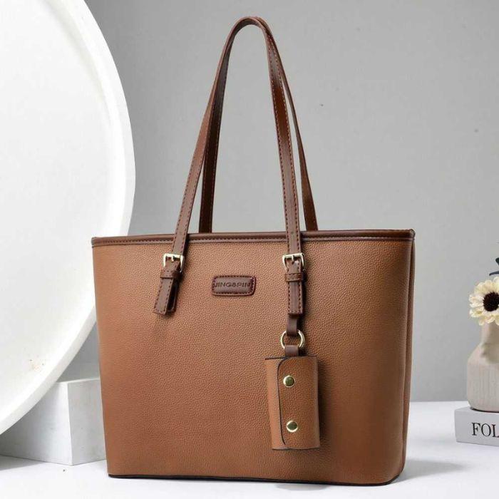 Girl's PU Leather Plain Hand Bag