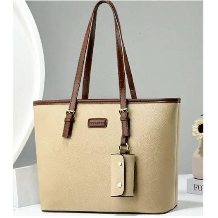 Girl's PU Leather Plain Hand Bag