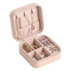 Compact Travel Jewelry Organizer Box – Portable Zipper Case for Rings, Earrings & Necklaces (Random Color)
